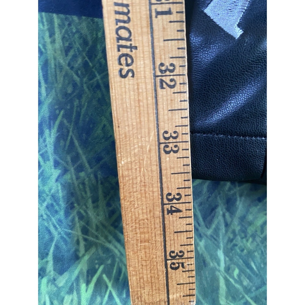GFTD LA Graphic Denim Leather Pants Size 30 - Picture 4 of 9